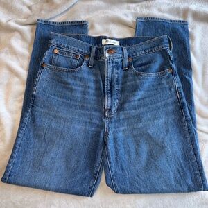 Madewell Women’s Straight Blue Jeans